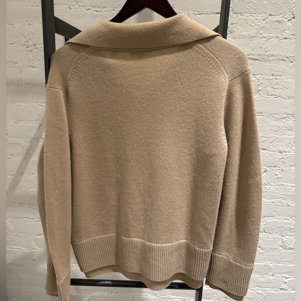 NWT Vince Double Layer Wool & Cashmere Sweater, Color: Camel, Size: Small - Picture 4 of 10